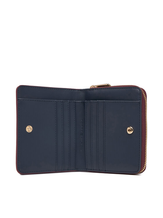 Tommy Hilfiger Portofel Tommy Hilfiger Th Icon Med Za Flap AW0AW17742 Vișiniu