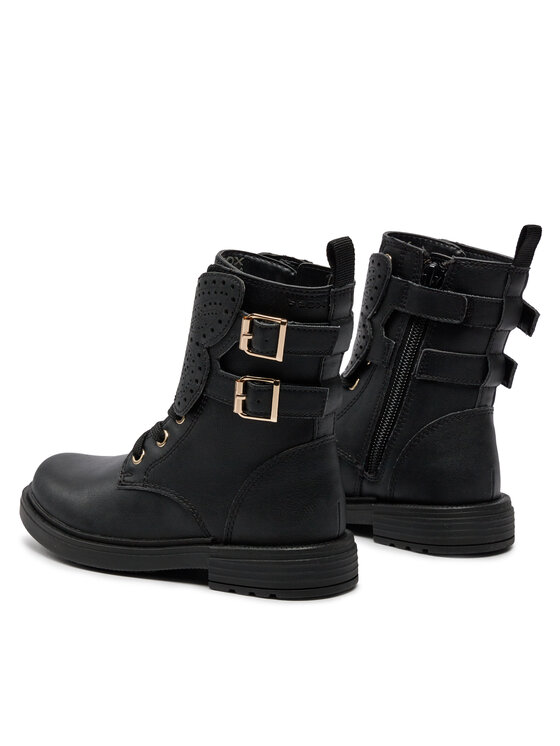 Geox Čizme Geox J Eclair Girl J369QN 000BC C9999 M Crna