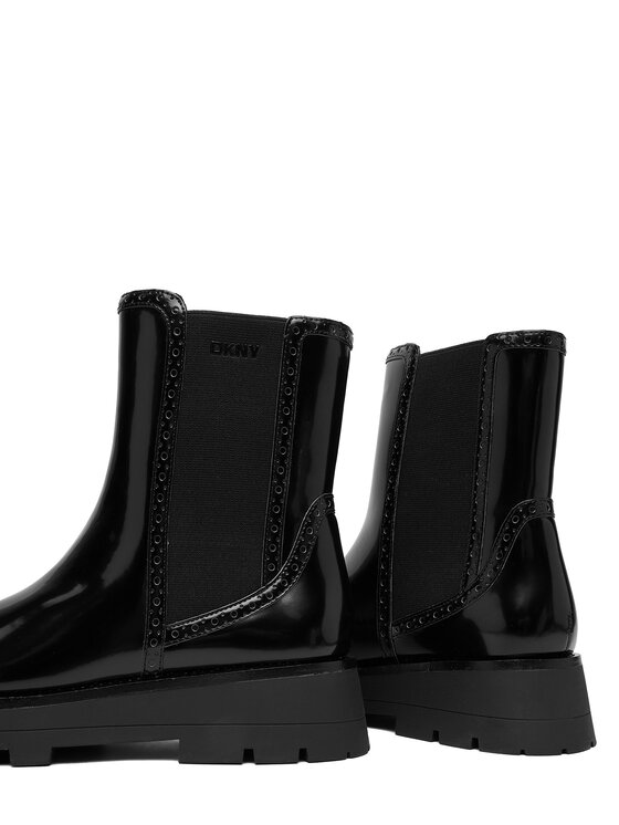 DKNY Členková obuv s elastickým prvkom DKNY Sanchit K4569875 Čierna