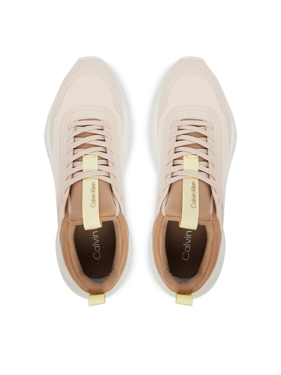 Calvin Klein Tenisice Calvin Klein Light Eva Run Sock Mesh HW0HW03023 Bež