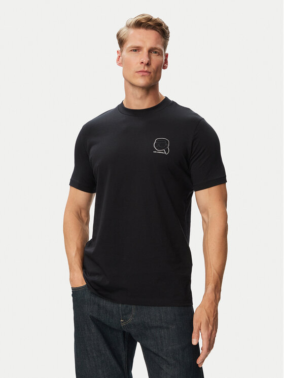 KARL LAGERFELD KARL LAGERFELD Camiseta 755026 563224 Azul marino Regular Fit