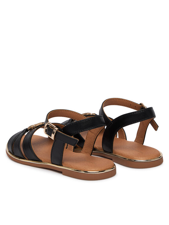 Tommy Hilfiger Sandály Tommy Hilfiger T3A2-34280-0326 M Černá