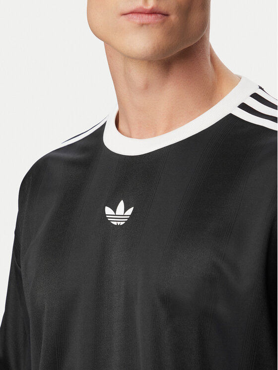 adidas adidas Футболка adicolor Jacquard KD5830 Чорний Loose Fit