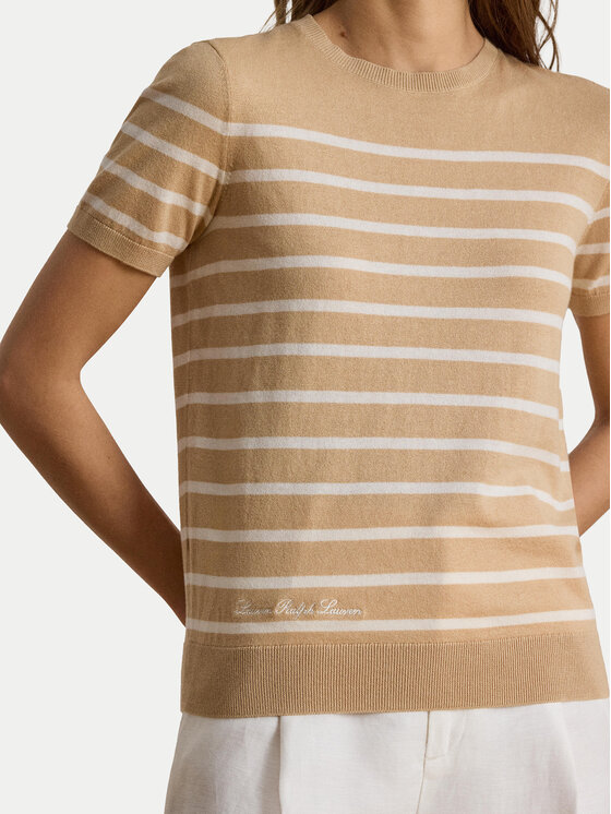 LAUREN RALPH LAUREN LAUREN RALPH LAUREN Camiseta Eyelah 200P13973002 Beis Regular Fit