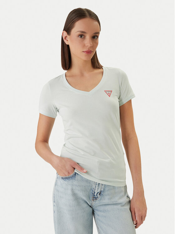 Guess Guess Футболка W2YI45 J1314 Зелений Slim Fit