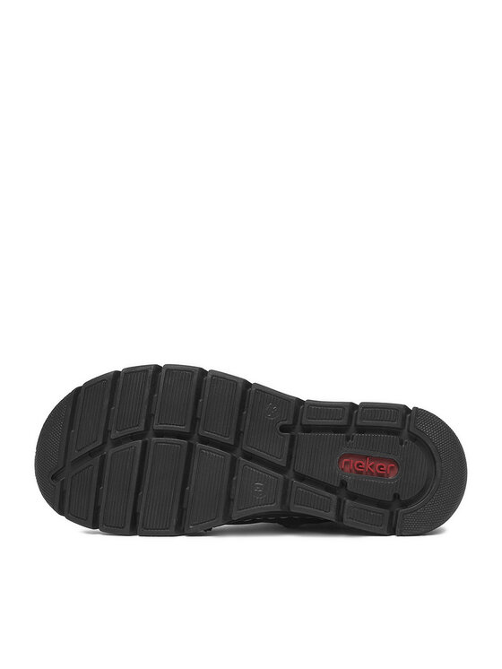 Rieker Šnurovacia obuv Rieker 55069-00 Čierna