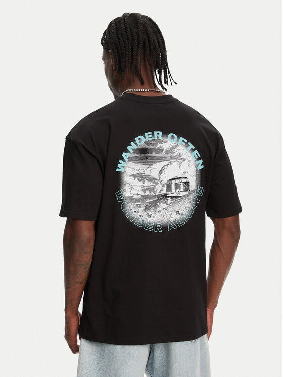 Hunter Hunter Футболка Rasputin HARM0057251 Чорний Relaxed Fit