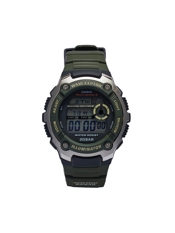 Casio Karóra Casio Waveceptor WV-200R-3AEF Zöld