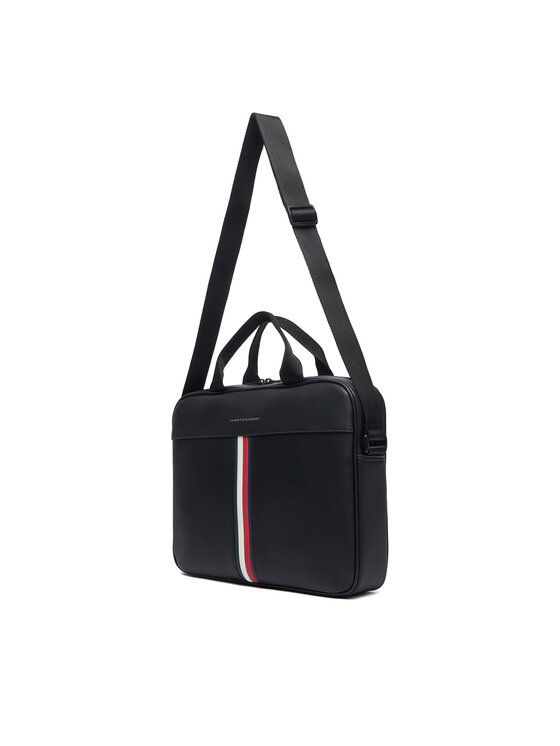 Tommy Hilfiger Torba za prenosnik Tommy Hilfiger Th Metro Computer Bag AM0AM14517 Črna