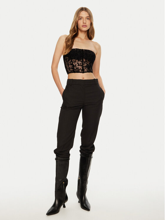 ACCESS FASHION ACCESS FASHION Τοπ 44-2235-362 Μαύρο Slim Fit