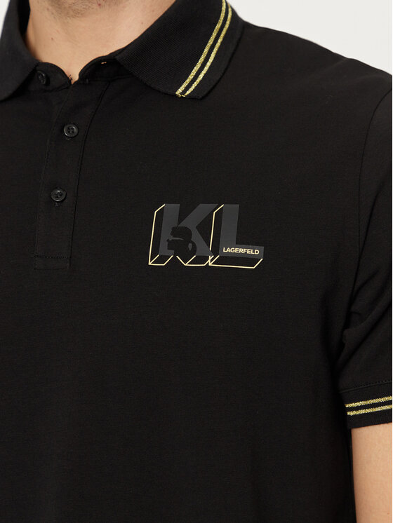 KARL LAGERFELD KARL LAGERFELD Polo 745462 551235 Nero Regular Fit