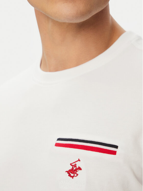 Beverly Hills Polo Club Beverly Hills Polo Club Футболка P-SS26M-TS0112 Білий Regular Fit