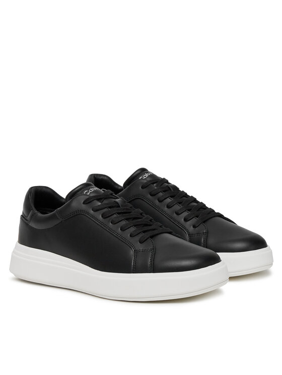 Calvin Klein Tenisice Calvin Klein Low Top Lace Up Lth HM0HM01016 Crna
