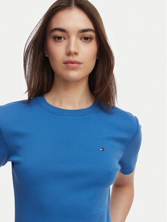 Tommy Hilfiger Tommy Hilfiger Camiseta New Cody WW0WW40587 Azul Slim Fit
