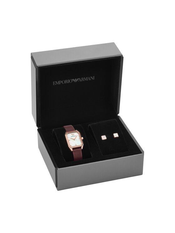 Emporio Armani Годинник Emporio Armani AR80028 Бордовий