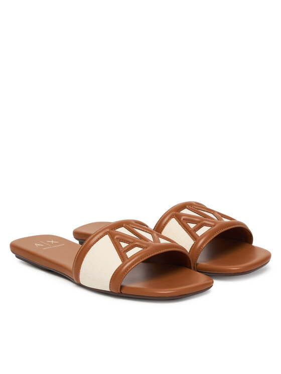 Armani Exchange Шльопанці Armani Exchange XW002568 AF22752 MZ767 Коричневий