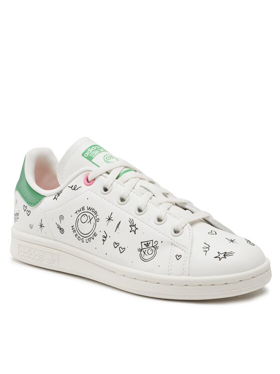 adidas Sneakersy adidas Stan Smith J GY1786 Bílá