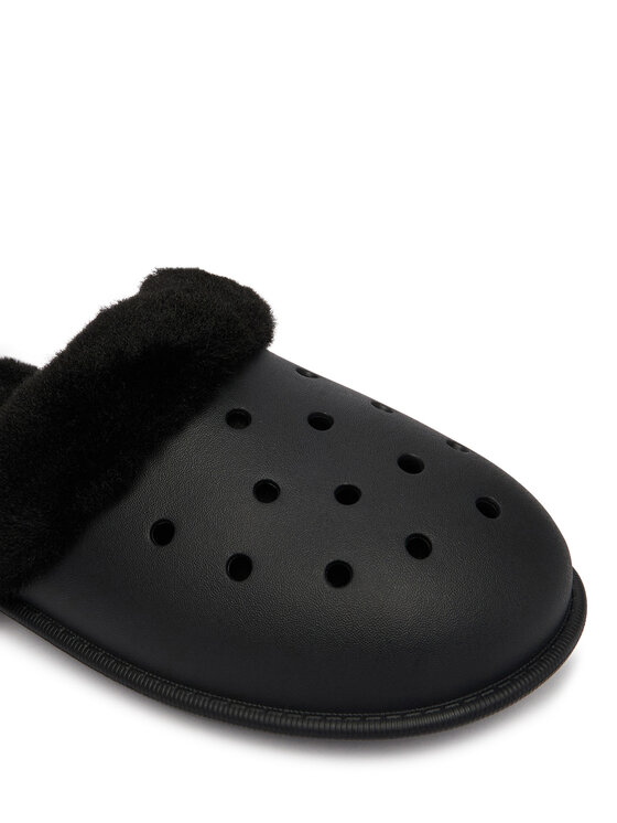 Crocs Παντόφλες Σπιτιού Crocs Classic Fuzz Scuff 212143 Μαύρο