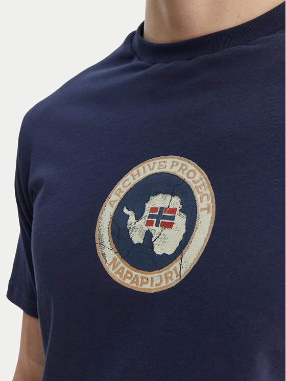Napapijri Napapijri Camiseta S-Phos NP0A4G5A Azul marino Relaxed Fit
