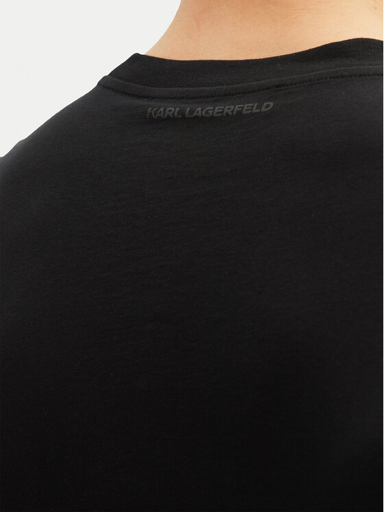 KARL LAGERFELD KARL LAGERFELD T-shirt 755073 552251 Crna Regular Fit