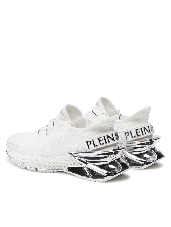 Plein Sport Sneakersy Plein Sport The Scratch FABS USC0335 PTE003N Biela