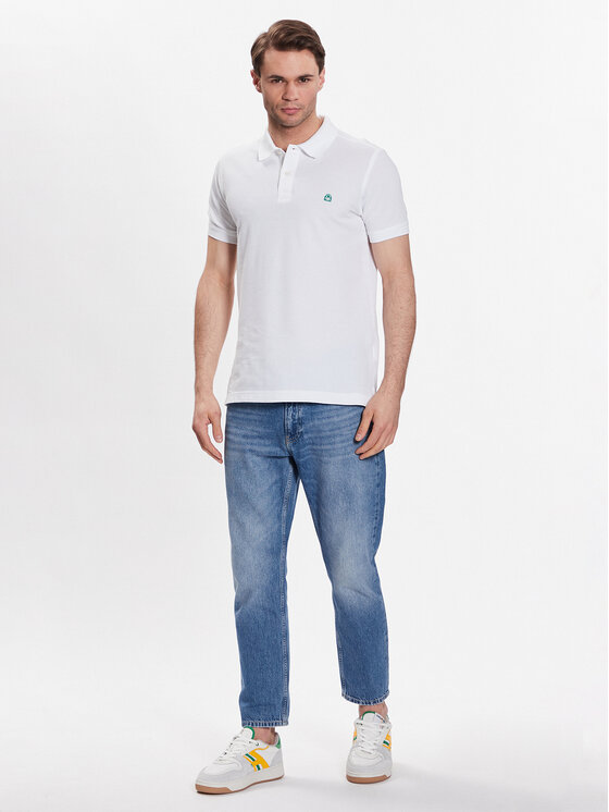 United Colors Of Benetton United Colors Of Benetton Polo 3089J3179 Bianco Regular Fit