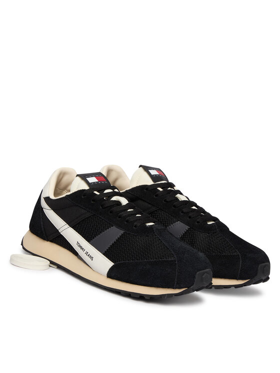 Tommy Jeans Sneakers Tommy Jeans Retro Runner Archive Open Mesh EM0EM01715 Negru