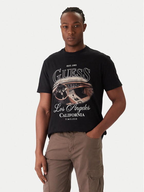 Guess Guess Camiseta M6RI13 K8FQ4 Negro Regular Fit
