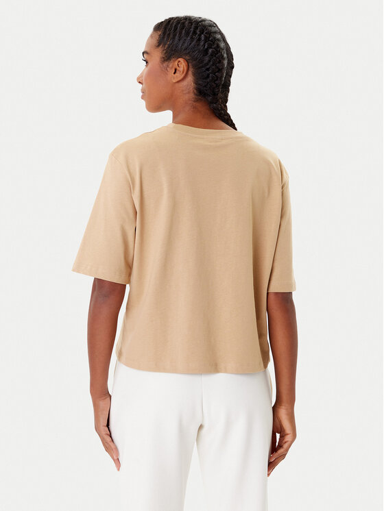 Guess Guess Camiseta V5YI02 I3Z14 Beis Boxy Fit