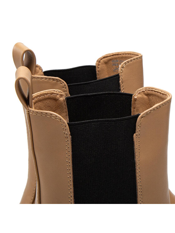 DeeZee Kotníková obuv s elastickým prvkem DeeZee ZAL85311-1A Hnědá