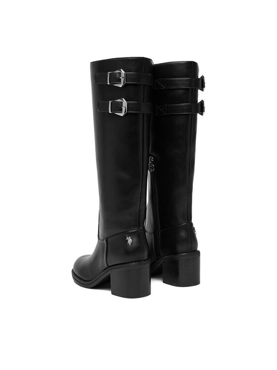 U.S. Polo Assn. Чоботи U.S. Polo Assn. EO-SABINA001W/EY1 Чорний