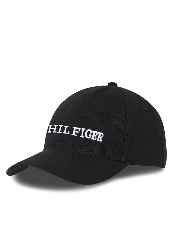 Tommy Hilfiger Cappellino Tommy Hilfiger Th Monotype Soft 6 Panel Cap AM0AM12154 Nero