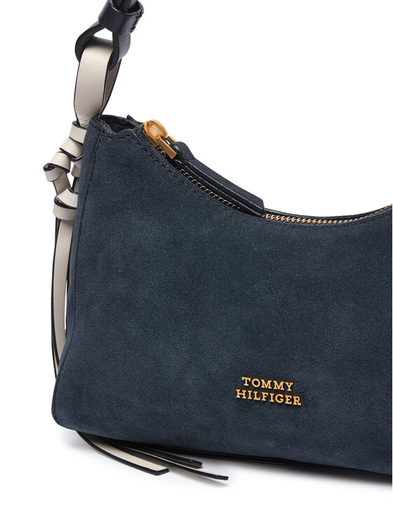 Tommy Hilfiger Geantă Tommy Hilfiger Th Statement Mini Should Bag Sue AW0AW18823 Bleumarin