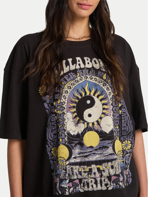Billabong Billabong Camiseta Surf Trip EBJZT00593 Negro Loose Fit