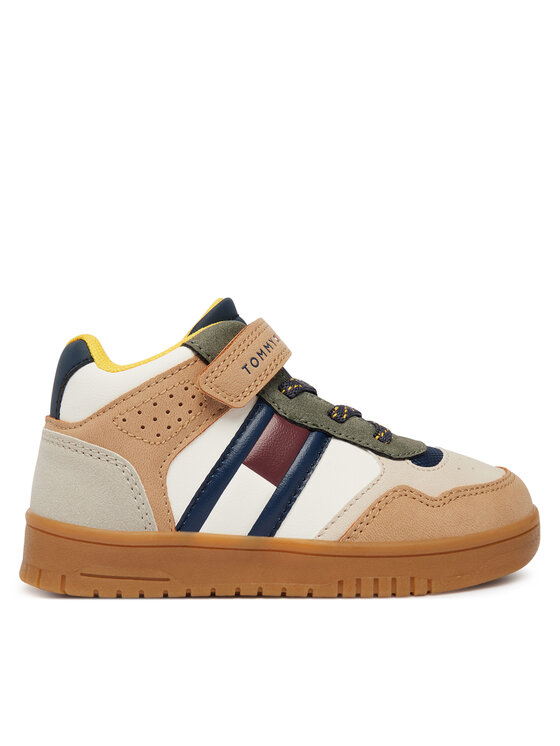 Tommy Hilfiger Sneakersy Tommy Hilfiger High Top Lace-Up/Velcro Sneaker T1X9-35229-1269 M Barevná