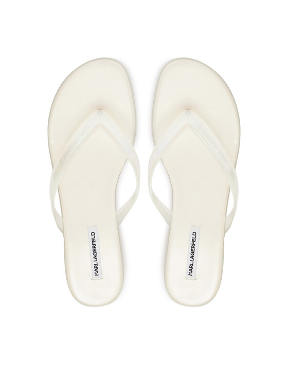 KARL LAGERFELD В'єтнамки KARL LAGERFELD Jelly Hell KL83006 VT1 Білий