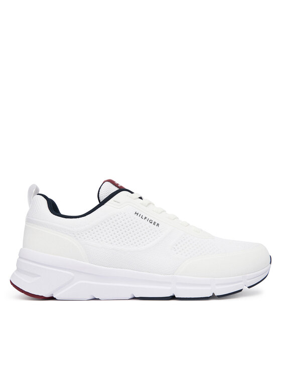 Tommy Hilfiger Sneakers Tommy Hilfiger Light Knitted Hilfiger Runner FM0FM06010 Bianco