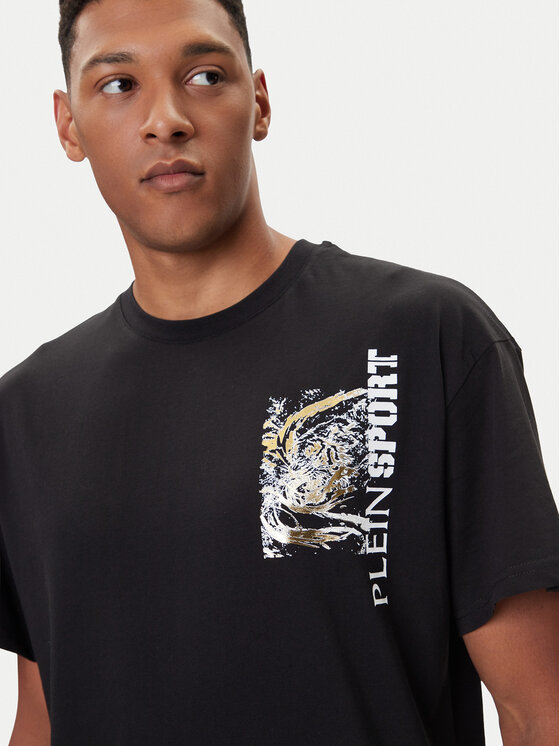 Plein Sport Plein Sport Футболка FAEC MTK8368 STE001N Чорний Loose Fit
