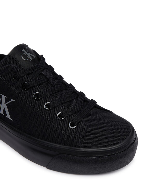 Calvin Klein Sneakersy Calvin Klein Vulc Flatform Low Canvas Mg YW0YW01763 Čierna