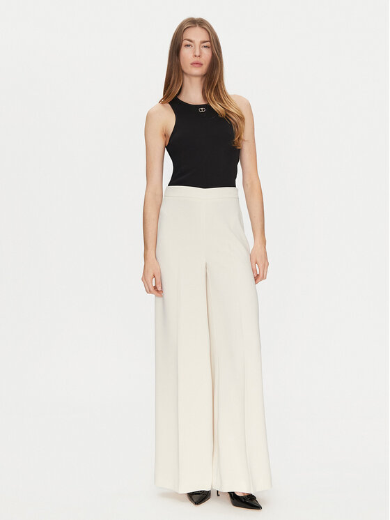 TWINSET TWINSET Топ 251TP2550 Чорний Slim Fit