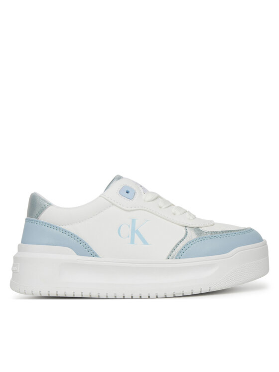 Calvin Klein Jeans Laisvalaikio batai Calvin Klein Jeans Low Cut Lace-Up V3A9-82020-1355 Balta