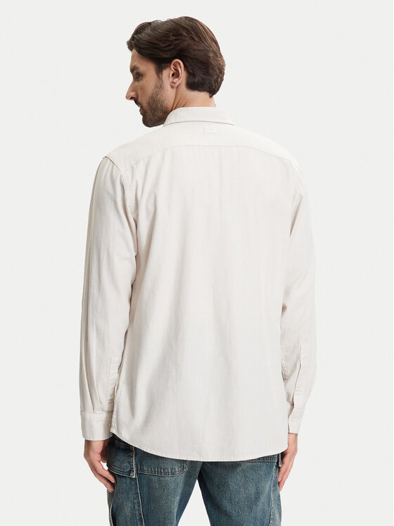 G-STAR G-Star Raw Πουκάμισο Clean D25196-D454 Εκρού Regular Fit
