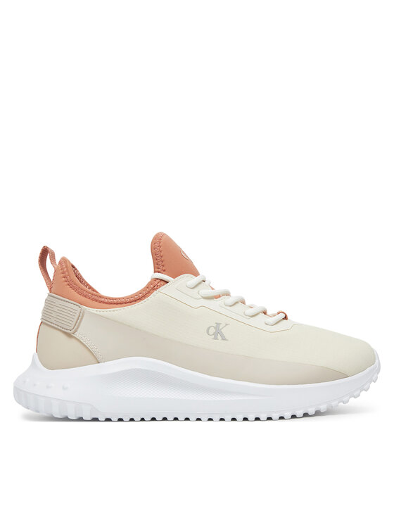 Calvin Klein Jeans Sportcipők Calvin Klein Jeans Eva Runner Low Lace Mix In YW0YW01759 Ekru