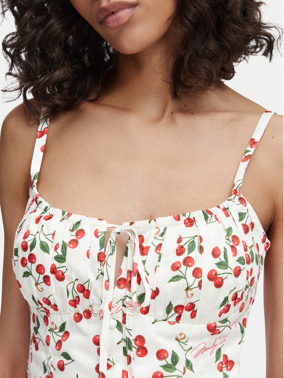 Guess Guess Top W6YH97 W4497 Blanco Regular Fit