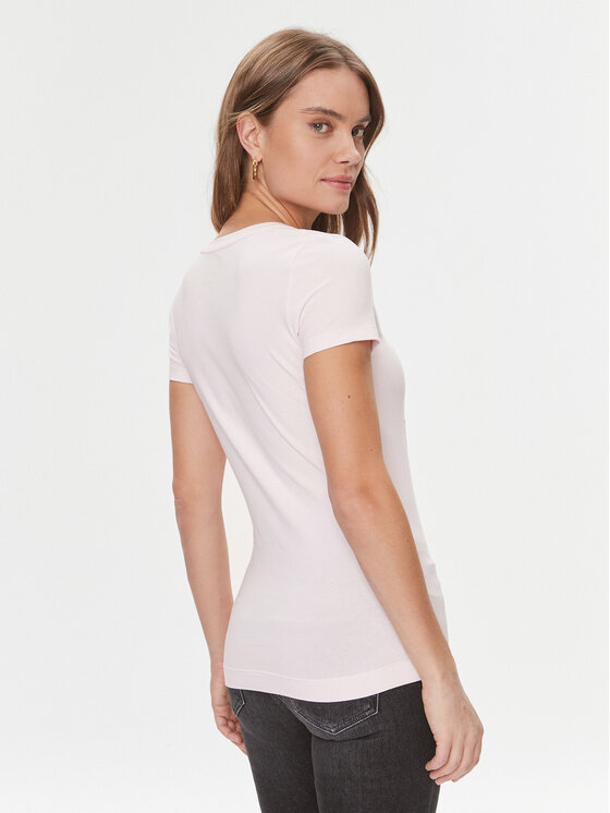 Guess Guess Футболка W4RI35 J1314 Рожевий Slim Fit