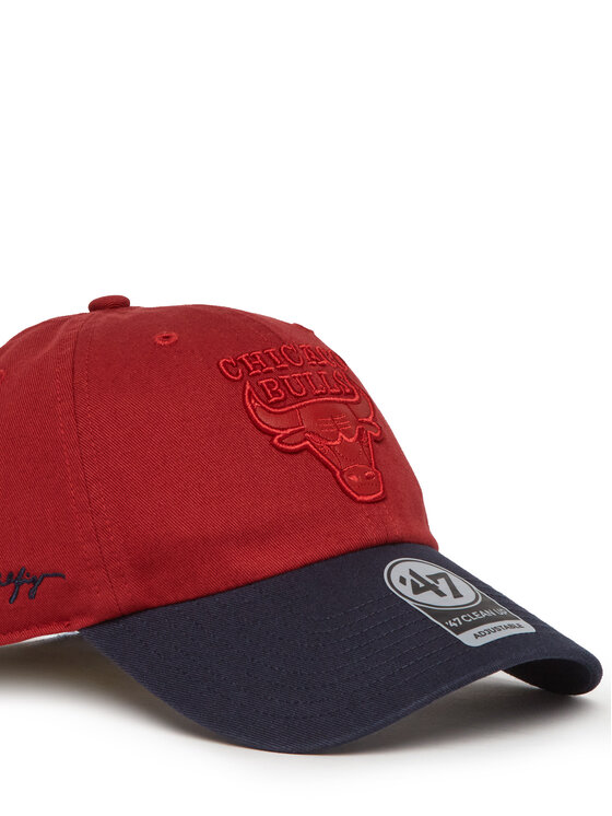 47 Brand Kepurė su snapeliu 47 Brand NBA Chicago Bulls '47 x Tommy Hilfiger Courtside '47 Clean Up THCCU173GWL Raudona