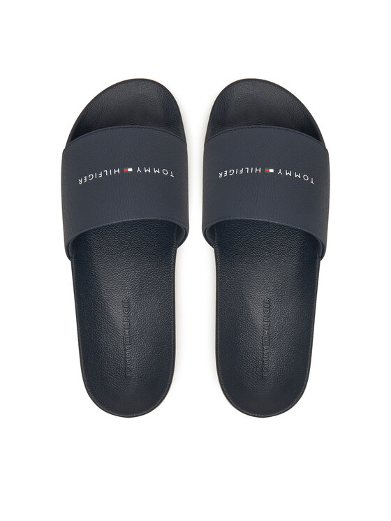 Tommy Hilfiger Iešļūcenes Tommy Hilfiger Hilifger Nyc Pool Slide FM0FM05432 Tumši zils