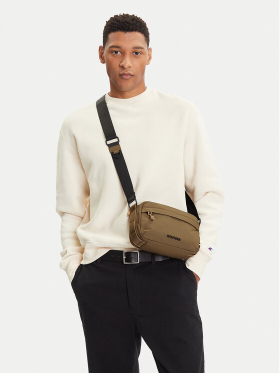 Tommy Hilfiger Torbica za okrog pasu Tommy Hilfiger Th Colour Ew Reporter AM0AM13219 Khaki