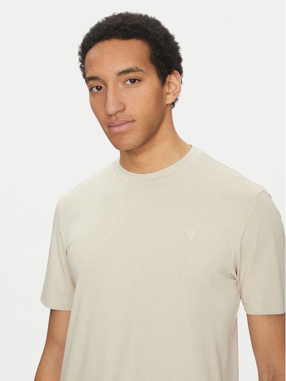 Guess Guess T-shirt Z2YI12 JR06K Bež Regular Fit