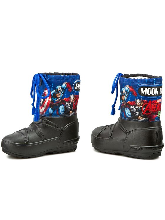 Moon Boot Μπότες Χιονιού Moon Boot Pod Jr Avengers 34021000001 Black/Navy/Red